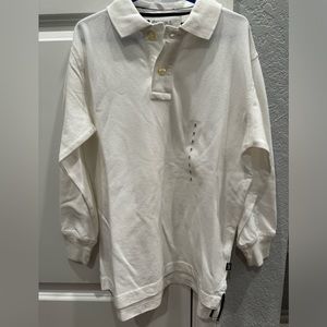 Boys White Long Sleeve GAP kids Polo NWT Size S 6-7